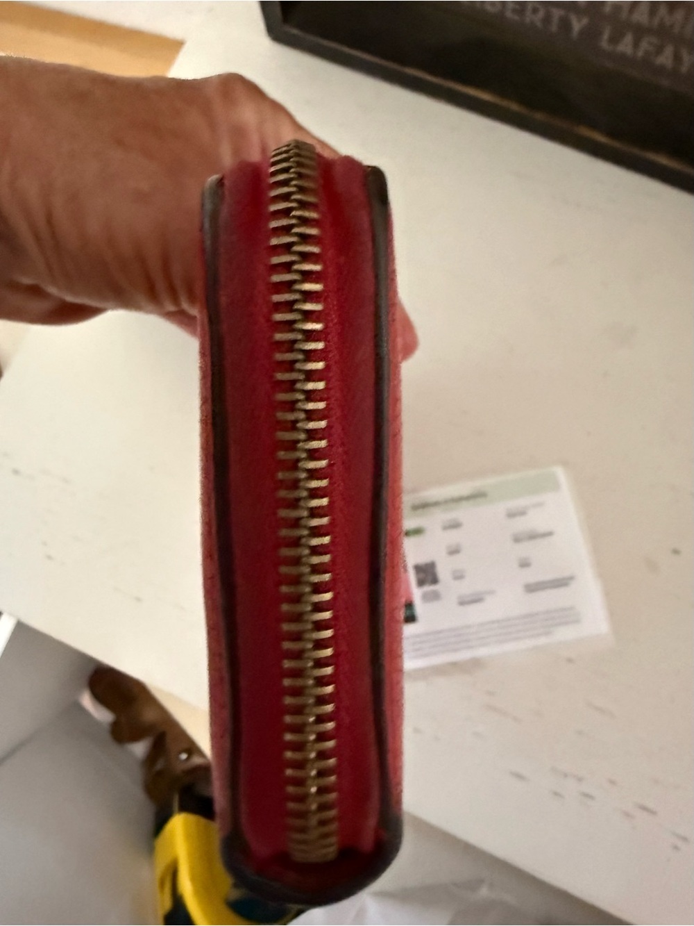Gucci Red leather Coco Captain full zip long wallet - Picture 6 of 15